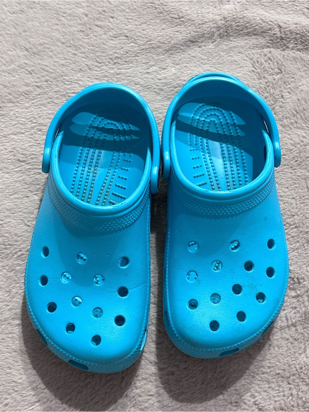 Lightweight Slip-On Crocs in Bright Blue